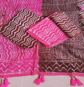 Vegetable Dye Batik Three Piece