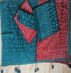 Vegetable Dye Batik Three Piece