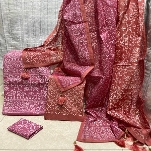 Vegetable Dye Batik Three Piece NB-T-00012