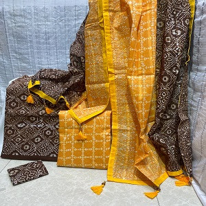 Vegetable Dye Batik Three Piece NB-T-00010