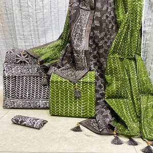 Vegetable Dye Batik Three Piece NB-T-0004