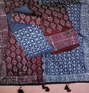 Vegetable Dye Batik Three Piece