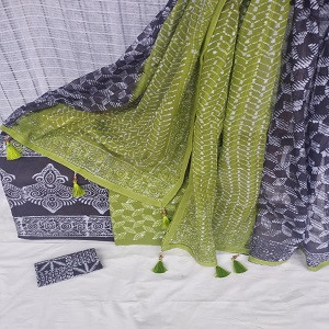 Vegetable Dye Batik Three Piece NB-T-00018