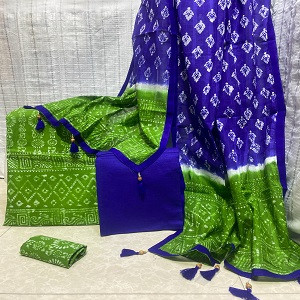 Vegetable Dye Batik Three Piece NB-T-0001
