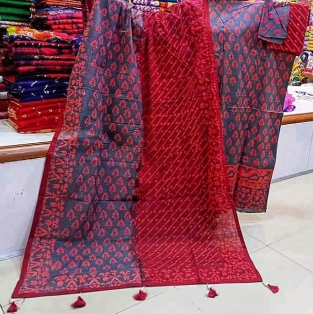 Vegetable Dye Batik Three Piece